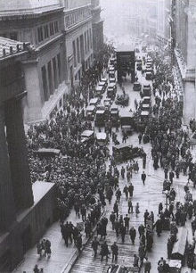 В каком месяце 1929 года случился крах нью йоркской биржи