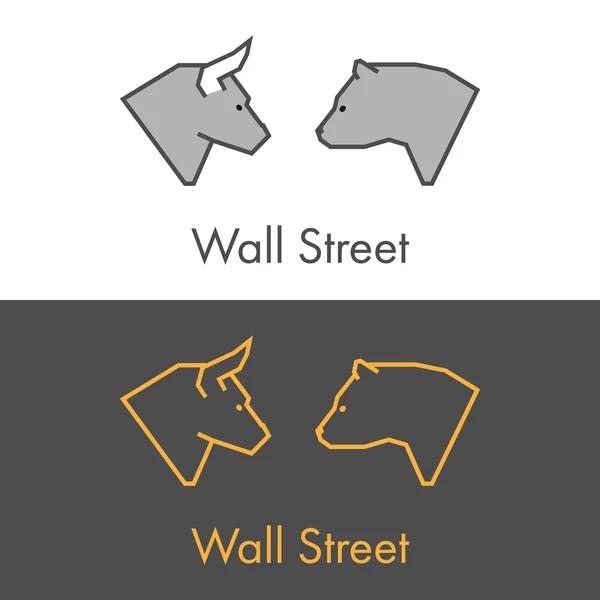 Вектор символ работа на Уолл-стрит Лицензионные Стоковые Векторы