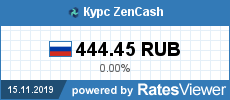 Информер курса ZenCash к Российскому рублю