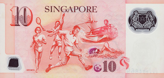 10 сингапурских долларов