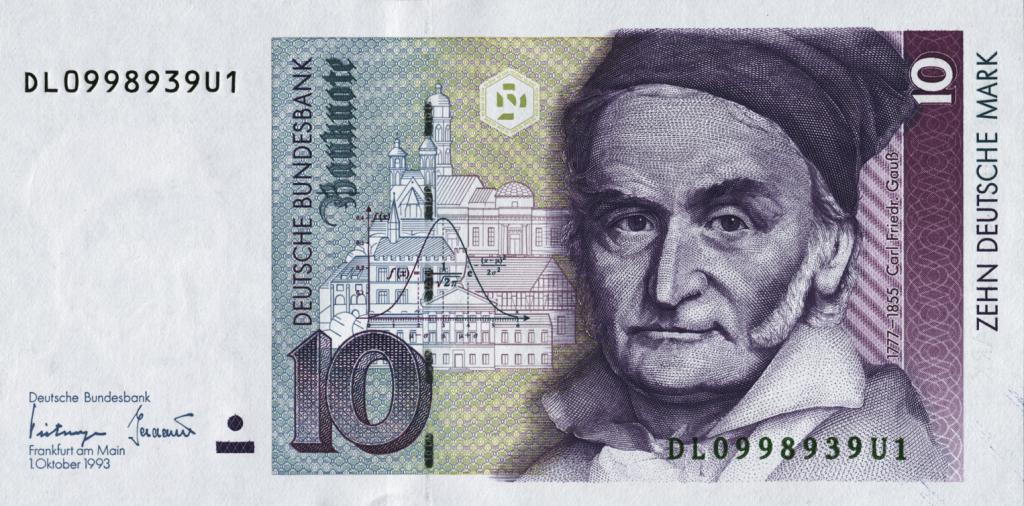 Банкнота в 10 немецких марок