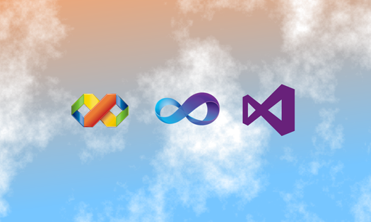 Обои для рабочего стола &laquo;Логотипы Visual Studio&raquo;