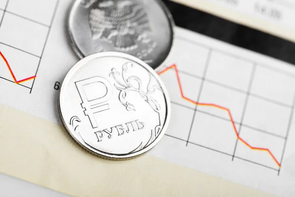 Обменный курс рубля Стоковая Картинка
