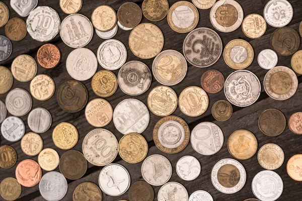 Сбор различных монет Лицензионные Стоковые Фото